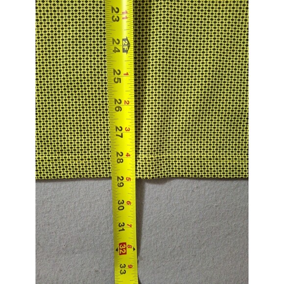 G-Mac Apparel Polo Shirt Mens L Yellow Black Weave Performance Golf Polo - Picture 6 of 7